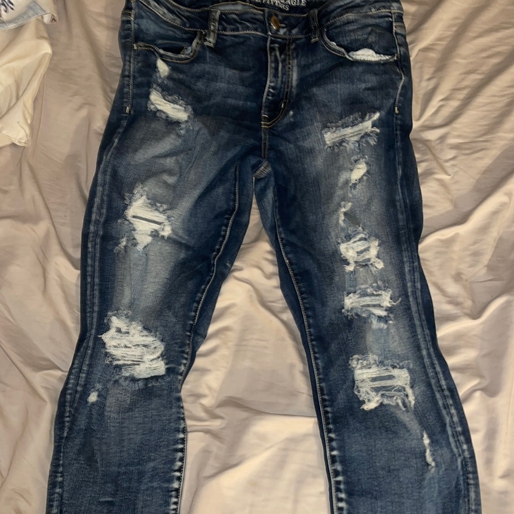 AE destroyed jeans
